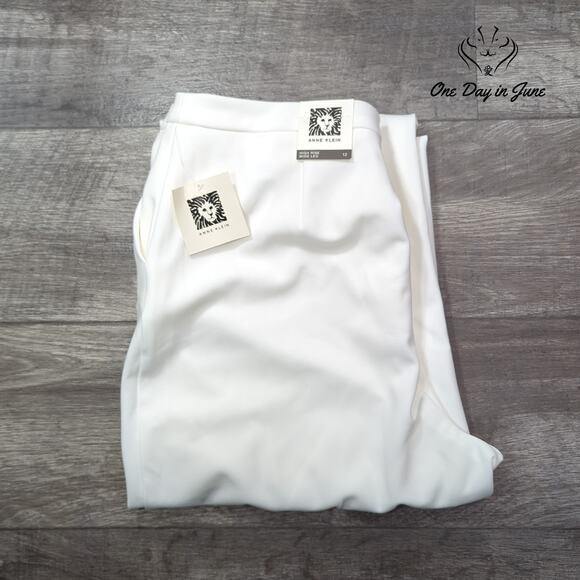 Anne Klein High Rise Wide Leg Pants Size 12 - Picture 6 of 6